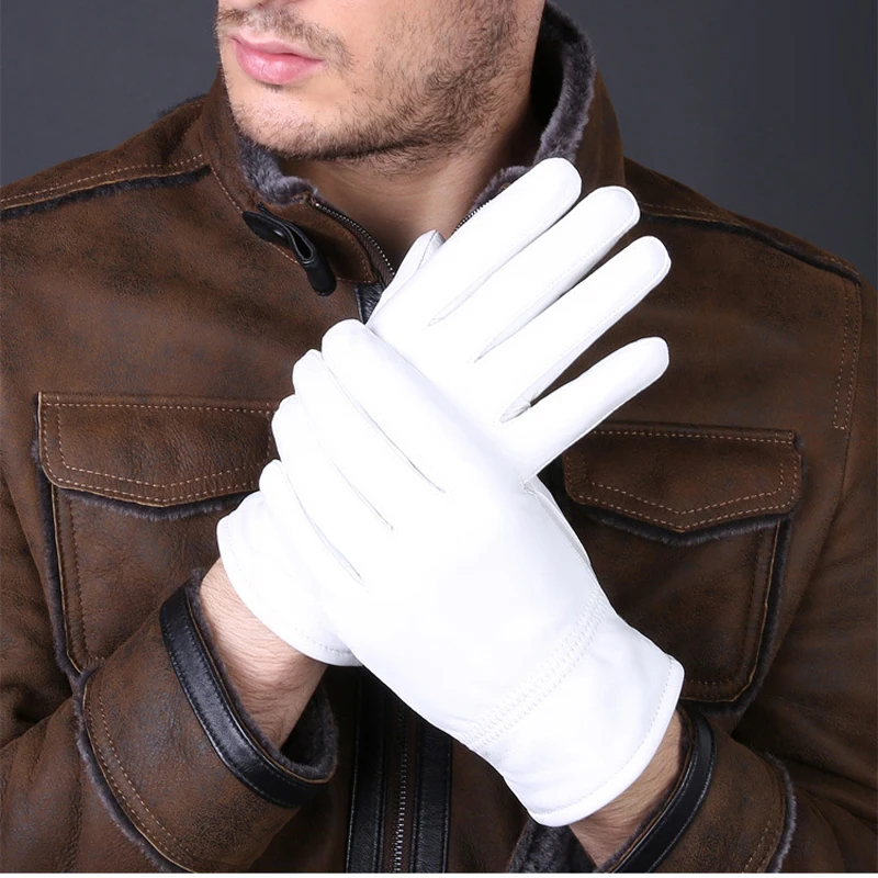 Guanti bianchi in vera pelle i - Leather Work Winter Gloves recensione e prezzo
