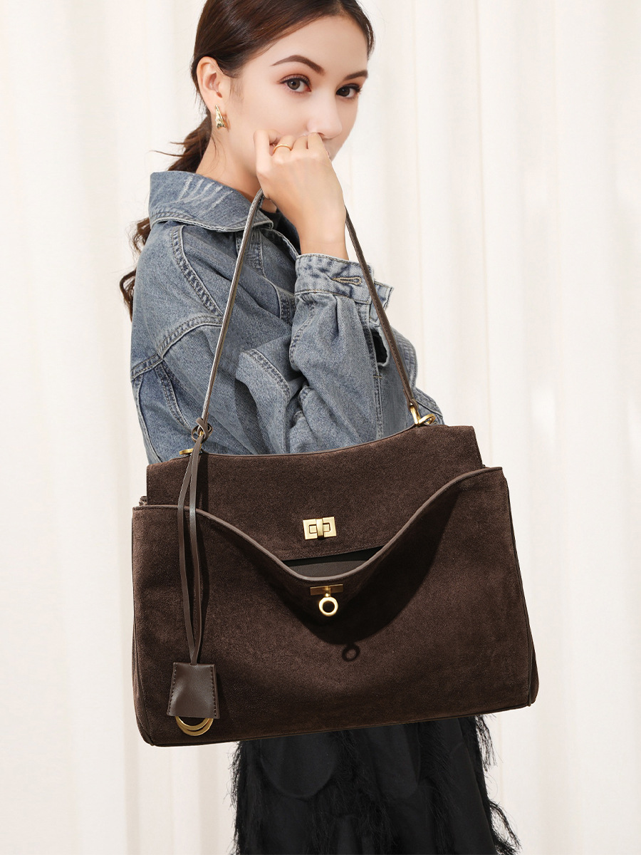 Borsa da donna in pelle scamos - Leather Work Handbag recensione e prezzo