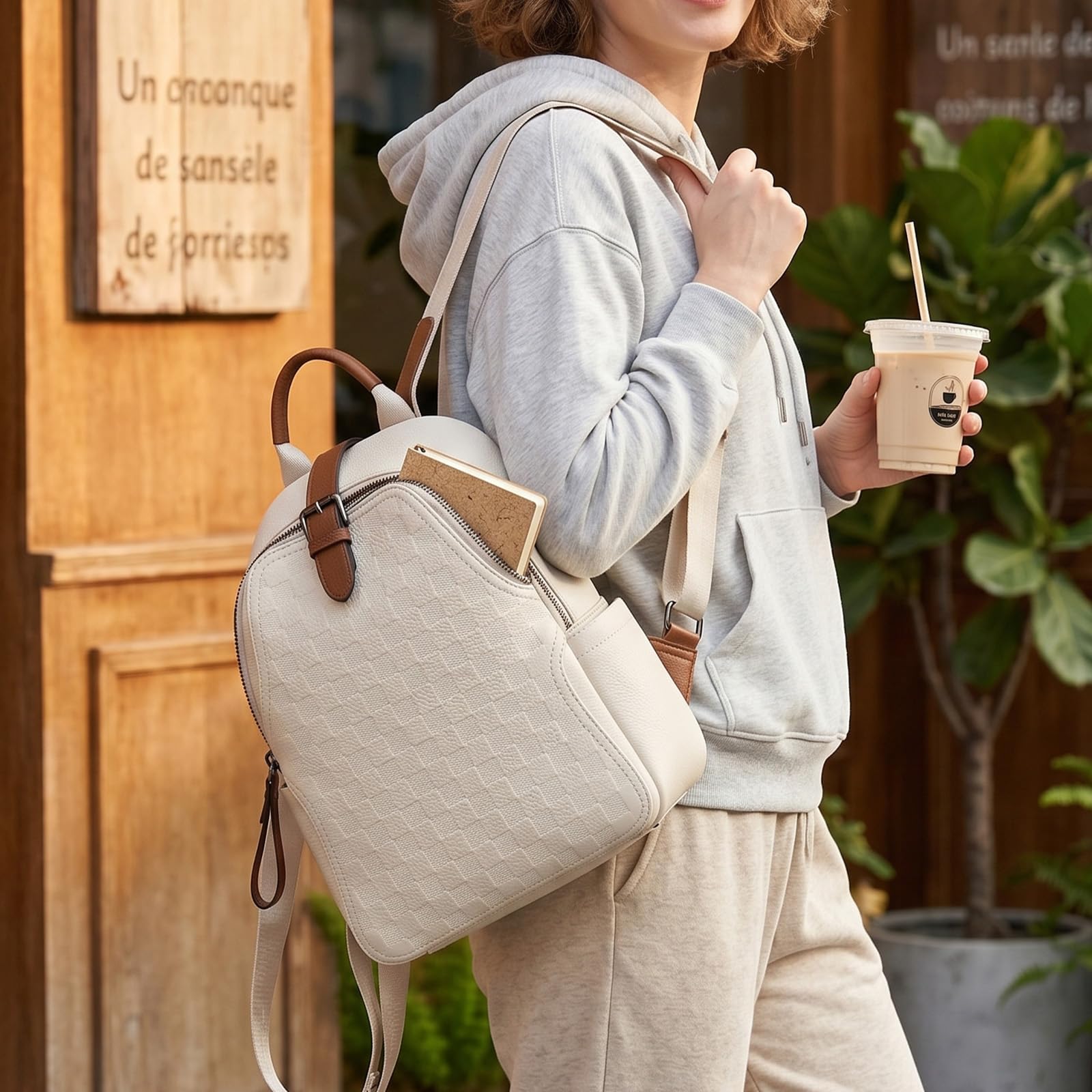 Zaino da donna in pelle PU con - Leatherwork Embossing recensione e prezzo