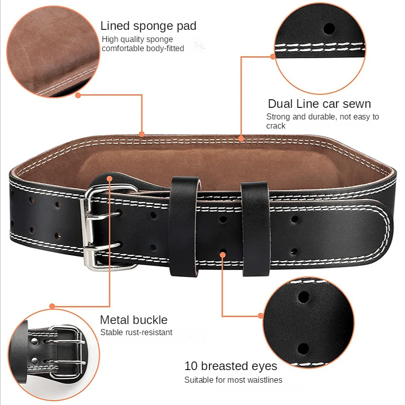 Cintura per sollevamento pesi  - Leather Workout Belt recensione e prezzo